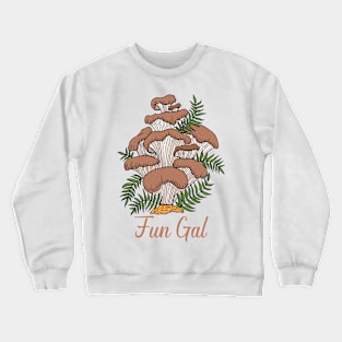 Fun Gal Nature Mushroom Crewneck Sweatshirt